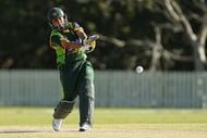 GOLD COAST, AUSTRALIA - SEPTEMBER 05:  Sana Mir of Pakistan bats during the women's international series T20 match between the Australian Southern Stars and Pakistan at Kerrydale Oval on September 5, 2014 in Gold Coast, Australia.  (Photo by Chris Hyde/Getty Images)